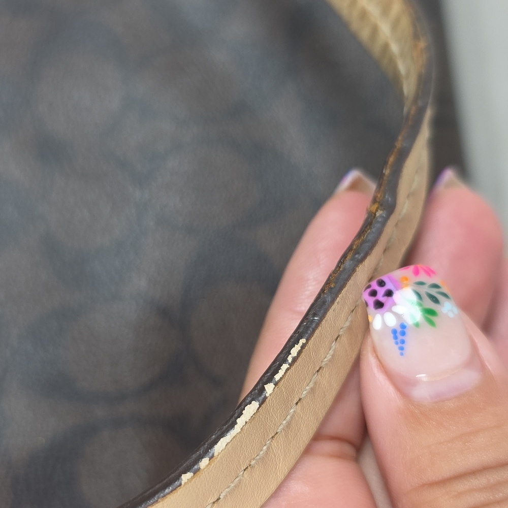 Coach Vintage Peyton Bag Brown Black Signature Tote with Wallet‎ Purse - Picture 16 of 16